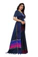 Vamika Navy Cotton Silk Weaving Saree (Binita Navy) Online Sale