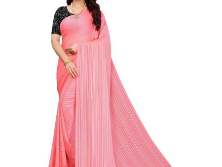 Vamika Pink Georgette Seqence Saree (Riva Pink) Online now