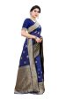 Vamika Banarasi Jacquard Weaving Blue Saree (Siri Blue) Sale