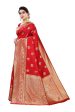 Vamika Banarasi Jacquard Weaving Red Saree (Siri Red) Hot on Sale