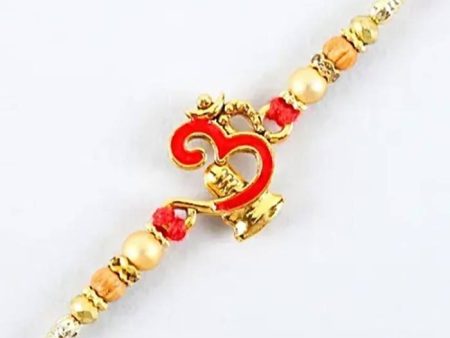 Auspicious Om Pearl Rakhi & Cadbury Fruit N Nut Hot on Sale