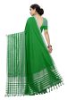 Vamika Green Cotton Silk Weaving Saree (Twitter Green) Supply