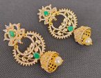 AD Emeralds Designer Jhumkas Hot on Sale