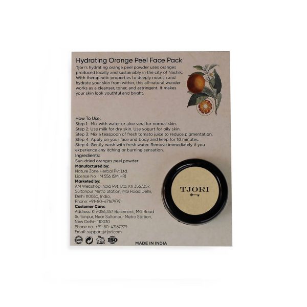 Tjori Hydrating Orange Peel Face Pack Online Sale