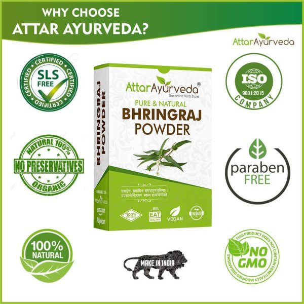 Attar Ayurveda Bhringraj Powder Hot on Sale