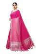 Vamika Pink Cotton Silk Weaving Saree (Twitter Pink) Online Sale