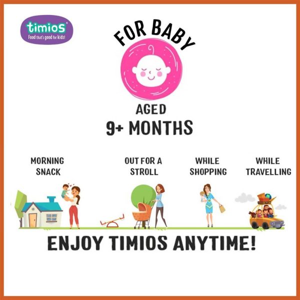 Timios Melts Apple And Cinnamon Finger Food For Babies Online now