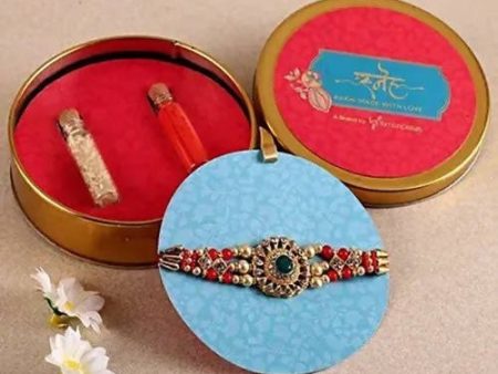 American Diamond Motif Style Rakhi Supply