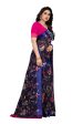 Vamika Navy Linen Satin Patta Saree (MANSI NAVY) For Cheap