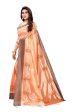 Vamika Orange Crepe Embroidery Saree (Nirali Orange) Hot on Sale