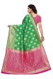 Vamika Banarasi Jacquard Weaving Green Saree (Dangal Green) Supply