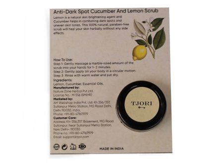 Tjori Anti-Dark Spot Cucumber And Lemon Scrub on Sale