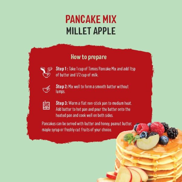 Timios Apple Millet Pancake with Cocoa Online now