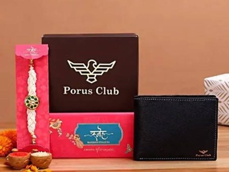 Traditional Kundan Rakhi And Black Men s Wallet Online