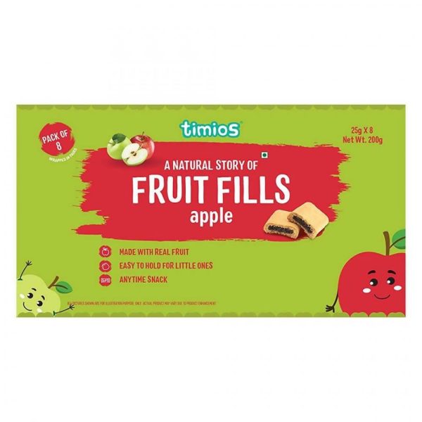 Timios Apple Fruit Fills Snack For Kids Discount