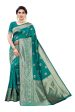 Vamika Banarasi Jacquard Weaving Green Saree (Siri Green) Online