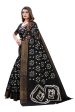 Vamika Black Linen Jari Border Saree (RADHIKA BLACK) Discount