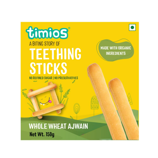 Timios Whole Wheat Ajwain Teething sticks Online now