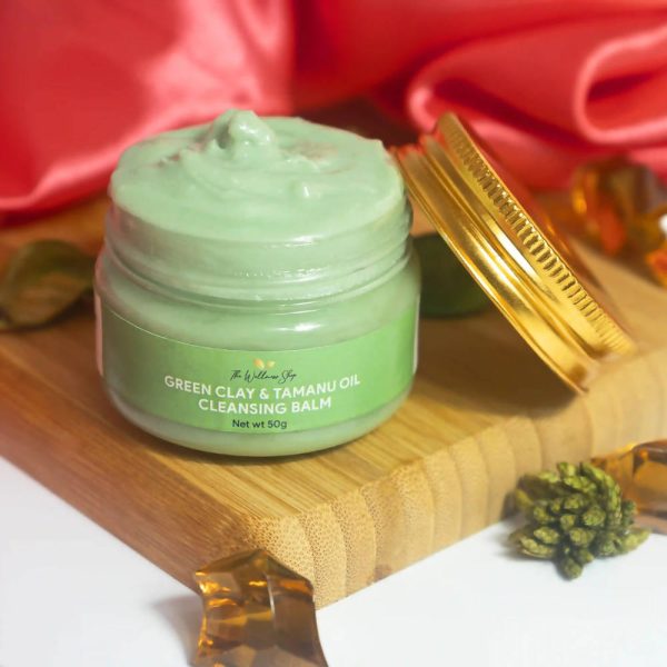 The Wellness Shop Green Clay And Tamanu Oil Cleansing Balm Online Hot Sale