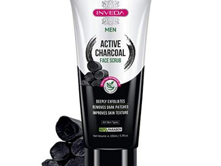 Inveda Active Charcoal Face Scrub For Men Online Hot Sale