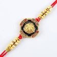 Traditional Lion Face Rakhi & Kaju Roll Box Sale