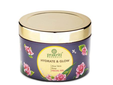 Prakriti Herbals Hydrate & Glow Aloe Vera Rose Facial Gel Online Hot Sale