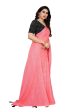 Vamika Pink Georgette Seqence Saree (Riva Pink) Online now