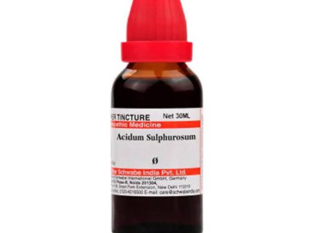 Dr. Willmar Schwabe India Acidum Sulphurosum Mother Tincture Q Online