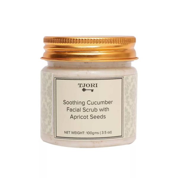 Tjori Soothing Cucumber Facial Scrub With Apricot Seeds For Discount