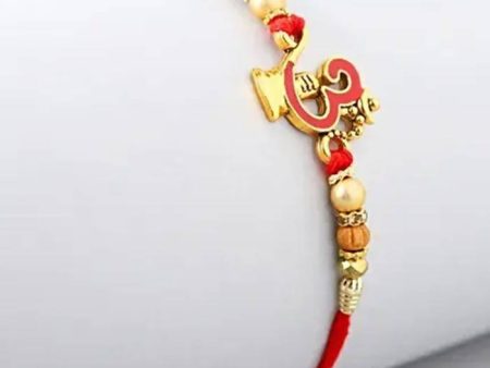 Auspicious Om Pearl Rakhi & Cashew Jar Online Hot Sale