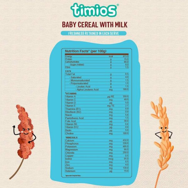 Timios Organic Rice Ragi Baby Cereal Cheap