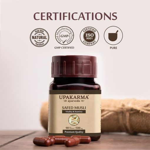 Upakarma Ayurveda Safed Musli Capsules Online