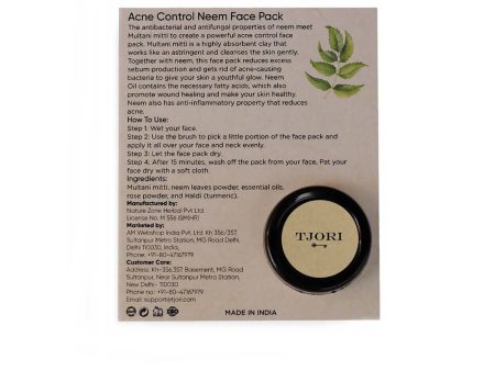 Tjori Acne Control Neem Face Pack Online now