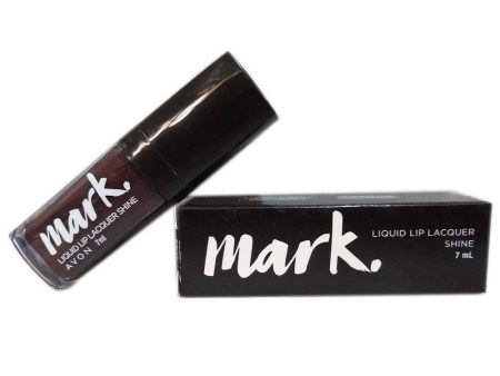 Avon Mark Liquid Lip Lacquer Shine - Dark And Stormy For Discount