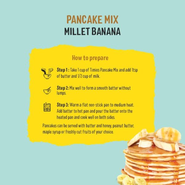 Timios Banana Millet Pancake with Vanilla For Cheap