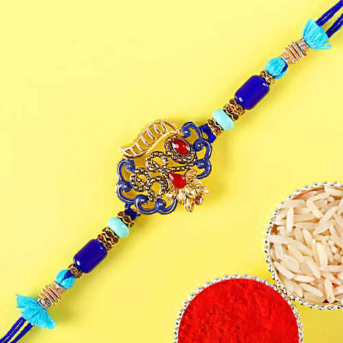 Traditional American Diamond Rakhi Cheap