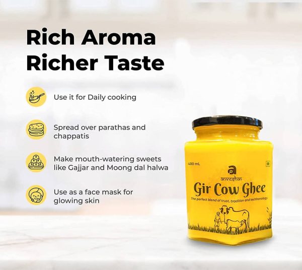 Anveshan Gir Cow Ghee | Vedic Bilona Method Ghee | Organic Ghee From Desi Cow Milk Online now