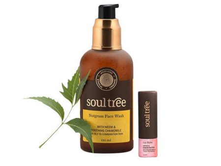 Soultree Nutgrass Face Wash & Lotus Lip Balm Set on Sale