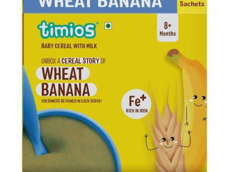 Timios Organic Wheat Banana Baby Cereal Online now