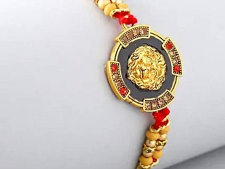 Traditional Lion Face Rakhi & Healthy Almonds Online