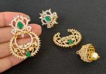 AD Emeralds Designer Jhumkas Hot on Sale