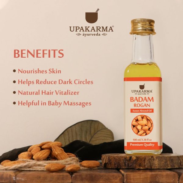 Upakarma Ayurveda Badam Rogan Sweet Almond Oil Online now