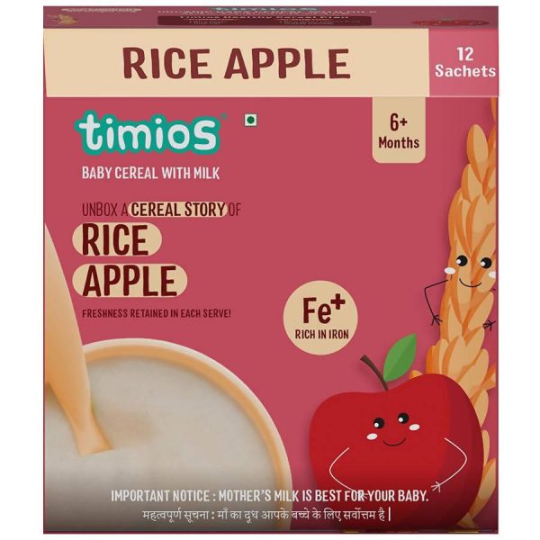 Timios Organic Rice Apple Baby Cereal on Sale