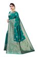 Vamika Banarasi Jacquard Weaving Green Saree (Siri Green) Online