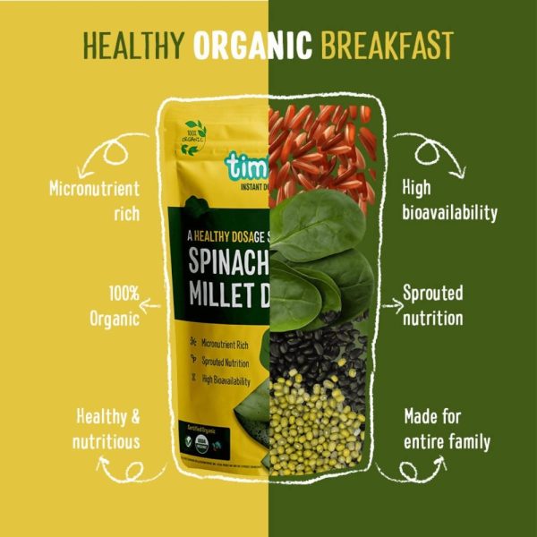 Timios Organic Millet Spinach Dosa Mix Supply