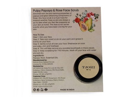 Tjori Pulpy Papaya And Rose Face Scrub Sale