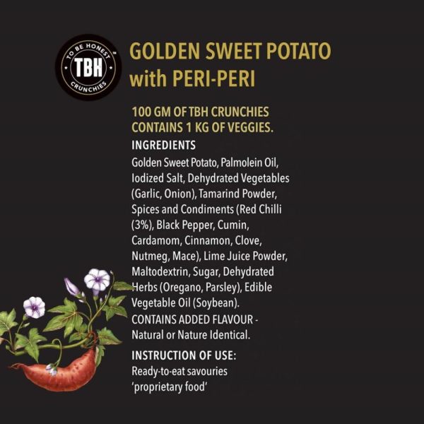 To Be Honest Golden Sweet Potato with Peri-Peri Discount