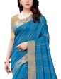 Vamika Blue Cotton Silk Weaving Saree (Anaya Blue) For Discount