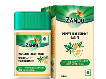 Zandu Papaya Leaf Extract Tablets on Sale