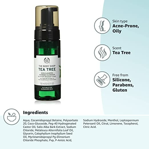 The Body Shop Tea Tree Skin Clearing Foaming Cleanser on Sale